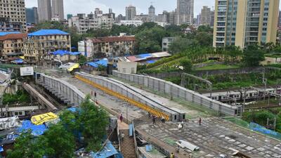 A view of the newly constructed Hancock Bridge, located between the railway stations of Sandhurst Road and Byculla. (Bhushan Koyande/HT Photo) A view of the newly constructed Hancock Bridge, located between the railway stations of Sandhurst Road and Byculla. (Bhushan Koyande/HT Photo)