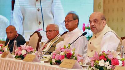 Union home minister Amit Shah on Saturday announced that land will be given to Haryana for construction of additional Vidhan Sabha complex in Chandigarh. (ANI) Union home minister Amit Shah on Saturday announced that land will be given to Haryana for construction of additional Vidhan Sabha complex in Chandigarh. (ANI)