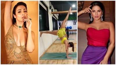 Malaika Arora to Sunny Leone, stars are obsessed with new fitness challenge: What is the trend and can you do it? (Instagram) Malaika Arora to Sunny Leone, stars are obsessed with new fitness challenge: What is the trend and can you do it? (Instagram)