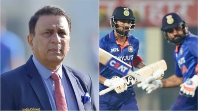 Sunil Gavaskar; KL Rahul and Rohit Sharma (PTI) Sunil Gavaskar; KL Rahul and Rohit Sharma (PTI)