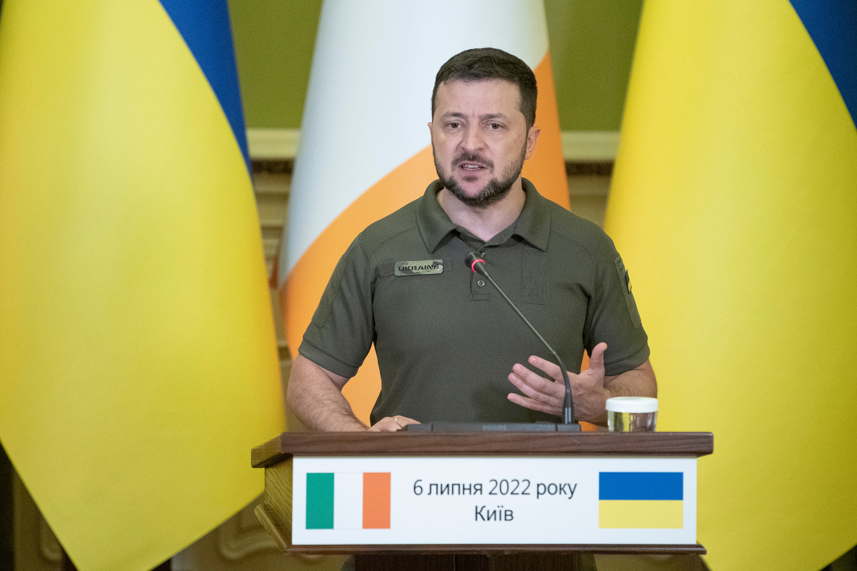 Zelensky has urged his diplomats to drum up international support and military aid for Ukraine as it tries to fend off Russia's Feb. 24 invasion.(AP) Zelensky has urged his diplomats to drum up international support and military aid for Ukraine as it tries to fend off Russia's Feb. 24 invasion.(AP)