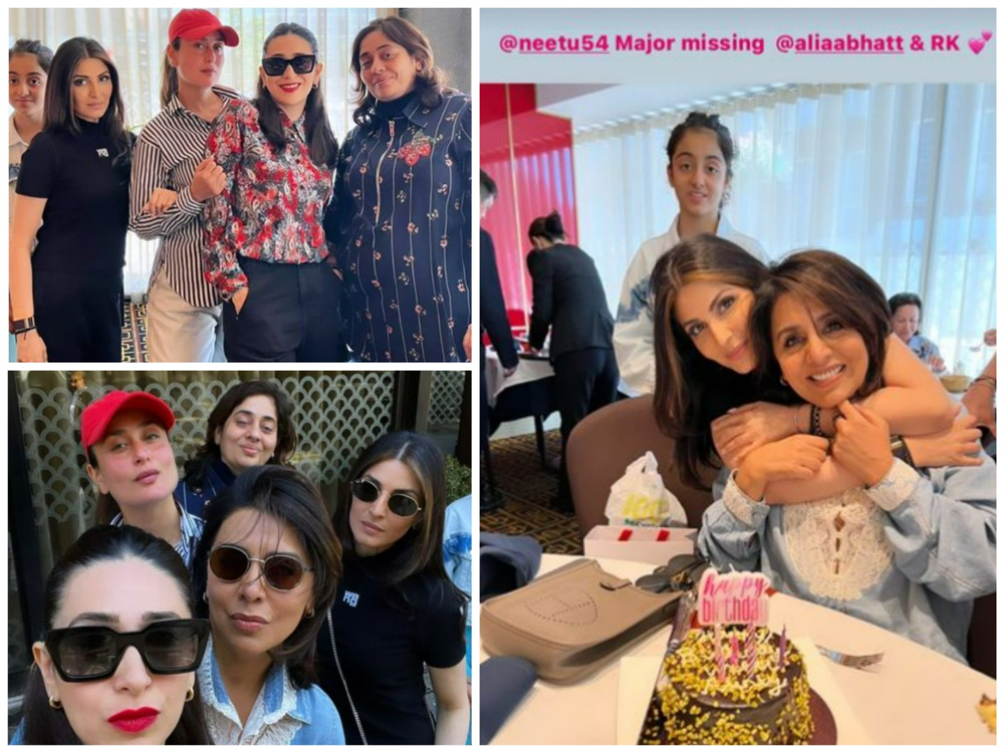 Riddhima Kapoor shares pictures from Neetu Kapoor's birthday celebrations.