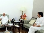 Expelled Haryana Congress MLA Kuldeep Bishnoi meets Union Home Minister Amit Shah and Bharatiya Janata Party (BJP) National President JP Nadda, in New Delhi. Expelled Haryana Congress MLA Kuldeep Bishnoi meets Union Home Minister Amit Shah and Bharatiya Janata Party (BJP) National President JP Nadda, in New Delhi.