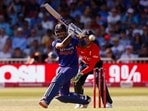 IND vs ENG, 3rd T20I: Suryakumar Yadav plays a shot at Trent Bridge.