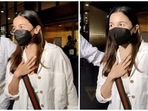 Pregnant Alia Bhatt arrives in Mumbai in classy white and black airport look as Ranbir Kapoor arrives to pick her up Pregnant Alia Bhatt arrives in Mumbai in classy white and black airport look as Ranbir Kapoor arrives to pick her up