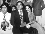 Amitabh Bachchan and Dharmendra featured in Hrishikesh Mukherjee's Chupke Chupke (1975).