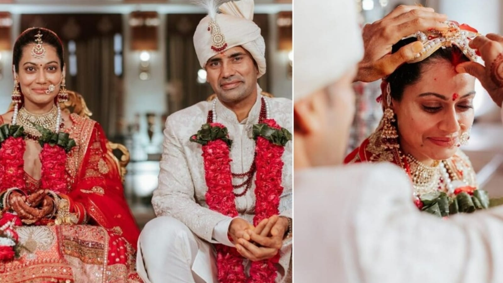 Payal Rohatgi and Sangram Singh marry in Agra. See their wedding ...