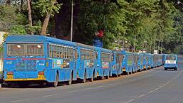 In Pune and Pimpri-Chinchwad limits, a total of 1,958 buses operate daily. (REPRESENTATIVE PHOTO)