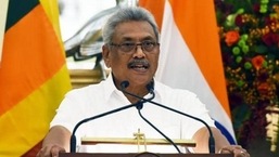 Foto de arquivo do presidente do Sri Lanka, Gotabaya Rajapaksa.