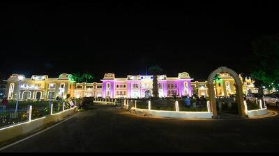 Bihar Assembly building decked up ahead of Prime Minister Narendra Modi’s July 12 visit, in Patna on Sunday. (Santosh Kumar/HT Photo) Bihar Assembly building decked up ahead of Prime Minister Narendra Modi’s July 12 visit, in Patna on Sunday. (Santosh Kumar/HT Photo)