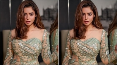 Assisted by makeup artist Mukesh Patil, Aamna decked up in silver eyeshadow, black kohl, mascara-laden eyelashes, drawn eyebrows, contoured cheeks and a shade of nude lipstick. (Instagram/@aamnasharifofficial)
