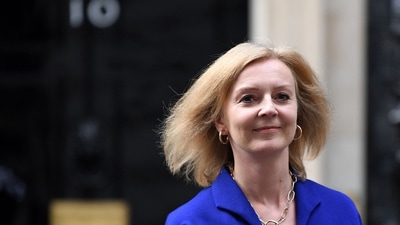 In this file photo, Britain's foreign secretary Liz Truss (L) leaves from 10 Downing Street in central London. (AFP) In this file photo, Britain's foreign secretary Liz Truss (L) leaves from 10 Downing Street in central London. (AFP)