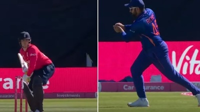 Jason Roy fell for golden duck in second T20 against India (Twitter/ECB) Jason Roy fell for golden duck in second T20 against India (Twitter/ECB)