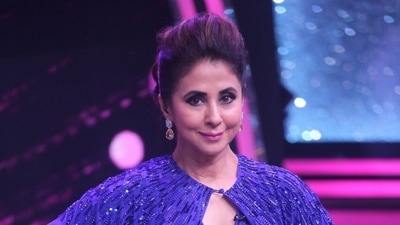 Urmila Matondkar on the stage of Dance India Dance Super Moms.