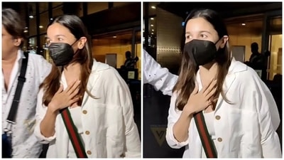 Pregnant Alia Bhatt arrives in Mumbai in classy white and black airport look as Ranbir Kapoor arrives to pick her up (Instagram) Pregnant Alia Bhatt arrives in Mumbai in classy white and black airport look as Ranbir Kapoor arrives to pick her up (Instagram)