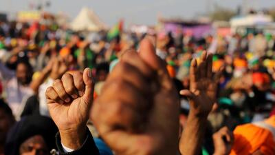 Angry over the demolition of under-construction buildings in unapproved colonies of Karnal, a group of people on Sunday held a protest outside the deputy commissioner’s residence. (Image for representational purpose)