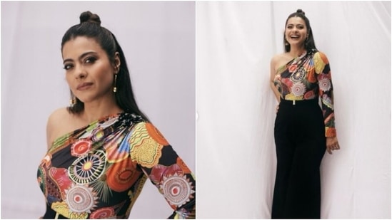 Kajol celebrates 25 years of Gupt in a multicoloured co-ord set(Instagram/@kajol)