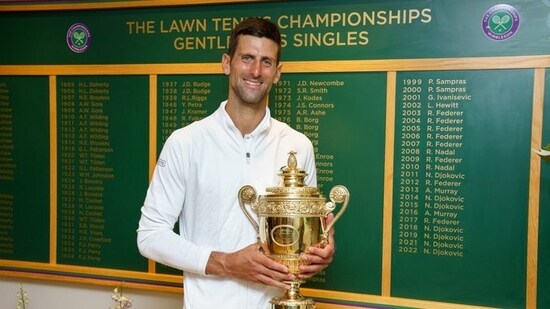 Novak Djokovic(Twitter/@Wimbledon)
