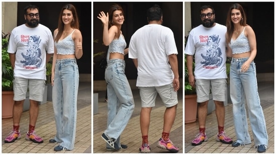 Kriti Sanon Exudes Hotness in Printed Crop Top And High-Rise Denim Jeans -  See Viral Photos