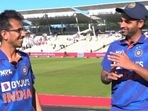 Yuzvendra Chahal and Bhuvneshwar Kumar(Twitter/BCCI)