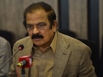 Pakistan Interior Minister Rana Sanaullah.(AFP) Pakistan Interior Minister Rana Sanaullah.(AFP)