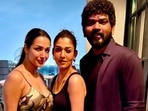 Malaika Arora with Nayanthara and Vignesh Shivan. Malaika Arora with Nayanthara and Vignesh Shivan. 