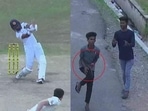 Dinesh Chandimal's giant six against Mitchell Starc in 2nd Test lands on street(Twitter) Dinesh Chandimal's giant six against Mitchell Starc in 2nd Test lands on street(Twitter)