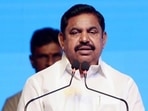 All India Anna Dravida Munnetra Kazhagam (AIADMK) leader Edappadi K Palaniswami with party leaders.]