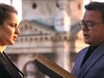 A movie still from Dhaakad, starring Kangana Ranaut and Saswata Chatterjee. A movie still from Dhaakad, starring Kangana Ranaut and Saswata Chatterjee.