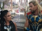 Tessa Thompson and Chris Hemsworth in a still from Thor: Love and Thunder. Tessa Thompson and Chris Hemsworth in a still from Thor: Love and Thunder.
