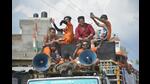 Kanwariyas spotted arriving from Haridwar NH 58, during the 2019 Kanwar Yatra, before the pandemic hit. The vigour and zeal will takeover city this year, after a gap of two years. (Photo: Sakib Ali/HT) Kanwariyas spotted arriving from Haridwar NH 58, during the 2019 Kanwar Yatra, before the pandemic hit. The vigour and zeal will takeover city this year, after a gap of two years. (Photo: Sakib Ali/HT)