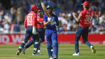 &nbsp;India's Virat Kohli walks back to the pavilion after getting dismissed during the 3rd T20I match between India and England, at Trent Bridge Stadium (ICC Twitter)
