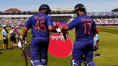 India's Rohit Sharma and Rishabh Pant (Action Images via Reuters)