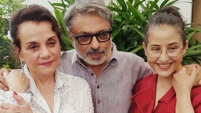 Mumtaz with Sanjay Leela Bhansali and Manisha Koirala. Mumtaz with Sanjay Leela Bhansali and Manisha Koirala.