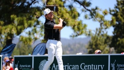 Singer-actor Nick Jonas plays his shot from the 17th tee during the final round of the American Century Championship at Edgewood Tahoe Golf Course. He was also accompanied by wife Priyanka Chopra who was seen signing autographs. (Getty Images/AFP) (AFP) Singer-actor Nick Jonas plays his shot from the 17th tee during the final round of the American Century Championship at Edgewood Tahoe Golf Course. He was also accompanied by wife Priyanka Chopra who was seen signing autographs. (Getty Images/AFP) (AFP)