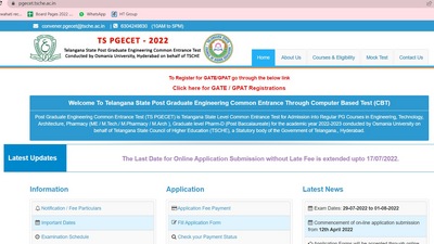 TS PGECET 2022: Last date to register extended till July 17 TS PGECET 2022: Last date to register extended till July 17