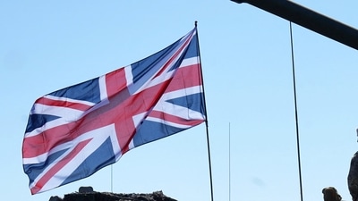Britain's flag. (REUTERS)