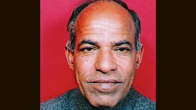 Former Karsog legislator Mast Ram was found hanging in the room of a hotel in Sundernagar, Mandi. Police are carrying out a probe but it seems to be a case of suicide. (HT Photo)