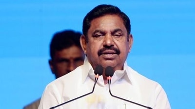 All India Anna Dravida Munnetra Kazhagam (AIADMK) leader Edappadi K Palaniswami with party leaders.] (file image)