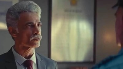 Makarand Deshpande in a still from Shoorveer trailer. Makarand Deshpande in a still from Shoorveer trailer. 