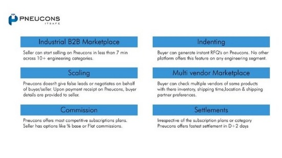 Pneucons is a first-of-its-kind multi-vendor B2B marketplace. Pneucons is a first-of-its-kind multi-vendor B2B marketplace.