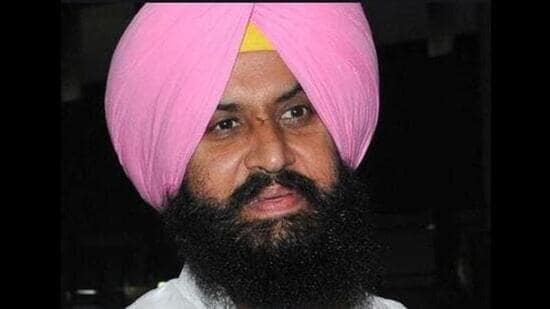 Simarjeet Singh Bains, 52, a former MLA from Atam Nagar constituency and head of the Lok Insaf Party, surrendered before a Ludhiana court in a rape case on Monday. (HT file photo)