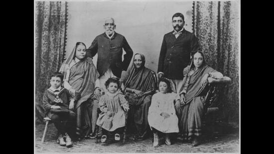 A Bene Israel family in Bombay circa 1890. From the collection of Carmel Berkson from the Jews of the Konkan, Bene Israel Communities in India on loan from Beit Hatfutsot Tel Aviv. (HT Photo)