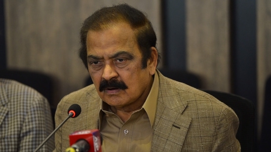 Pakistan Interior Minister Rana Sanaullah.(AFP)