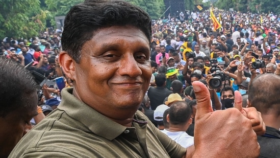 Sri Lanka's main opposition and Samagi Jana Balawegaya leader Sajith Premadasa.(AFP)
