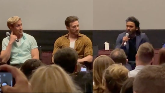 Dhanush joined Ryan Gosling and Chris Evans at The Grey Man press conference.