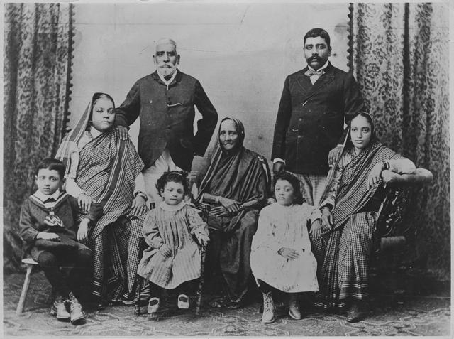 A Bene Israel family in Bombay circa 1890. From the collection of Carmel Berkson from the Jews of the Konkan, Bene Israel Communities in India on loan from Beit Hatfutsot Tel Aviv. (HT Photo)