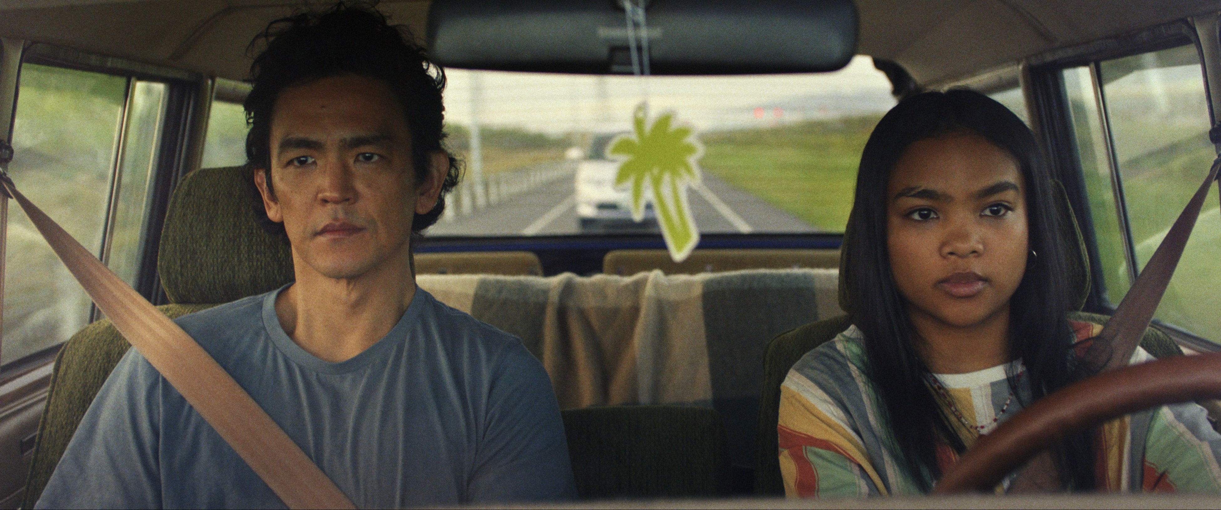 John Cho and Mia Isaac play a father-daughter duo on a road trip in Don't Make Me Go.