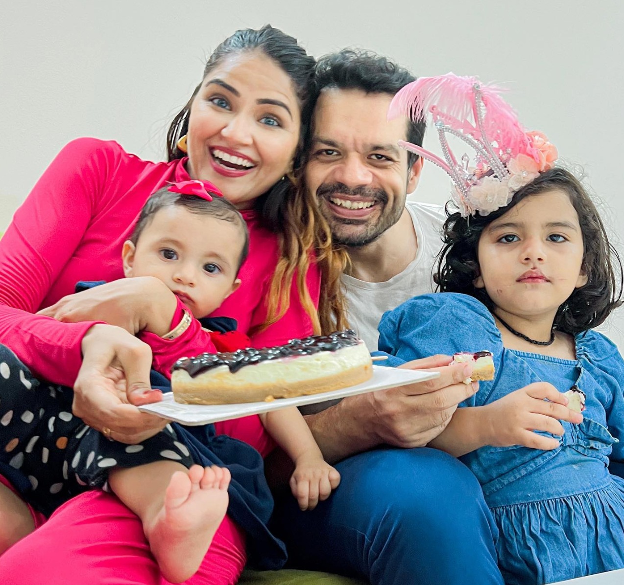 Gaurav Taneja with his family.