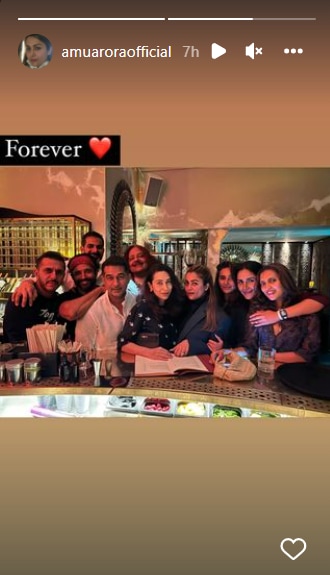 Amrita Arora shared a picture from London.